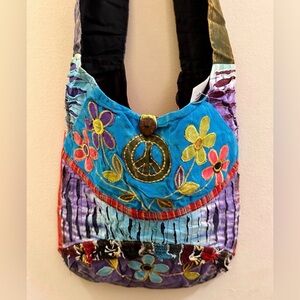 OOPS, UNAVAILABLE!!! - HIPPIE BAG HIPPIE PURSE HIPPIE CROSSBODY BAG PEACE LOVE